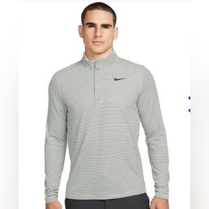 Nike Dri-FIT Victory Heather Stripe Golf 1/2 Zip Top